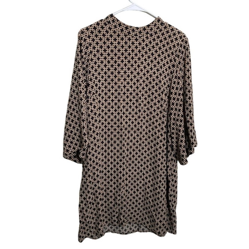 Richard Allen x H&M Dress Women's 10 Multicolor Shift 3/4 Sleeve Geometric